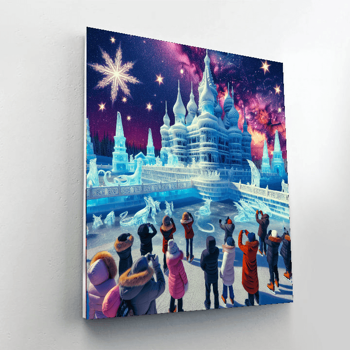 The Harbin Ice Festival Number Painting