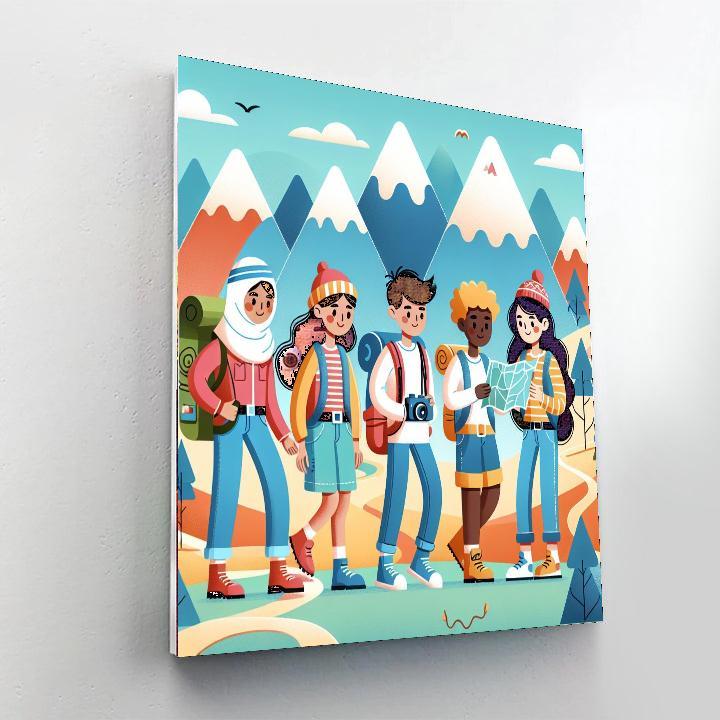 Mountain Trail Quest Paint By Numbers Art