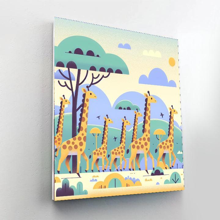 Gentle Giant Giraffe Safari Paint By Number