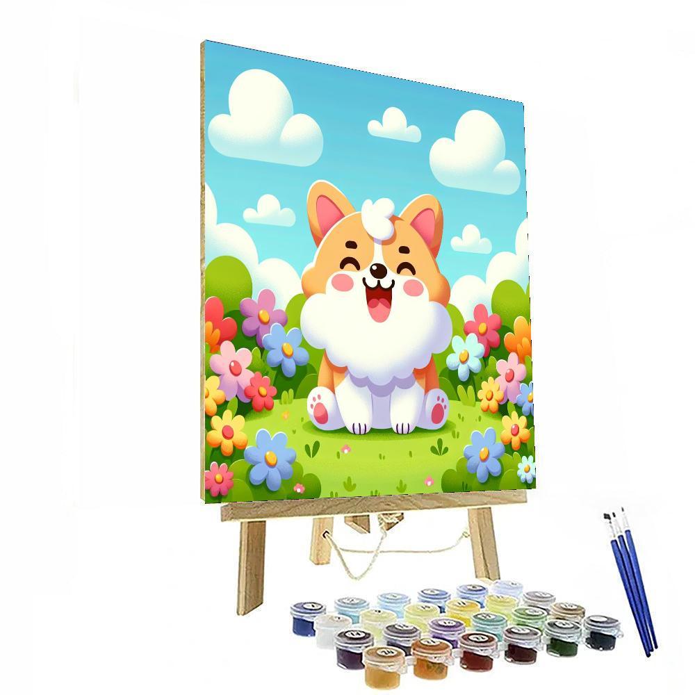 Joyful Corgi Paint By Numbers Kits