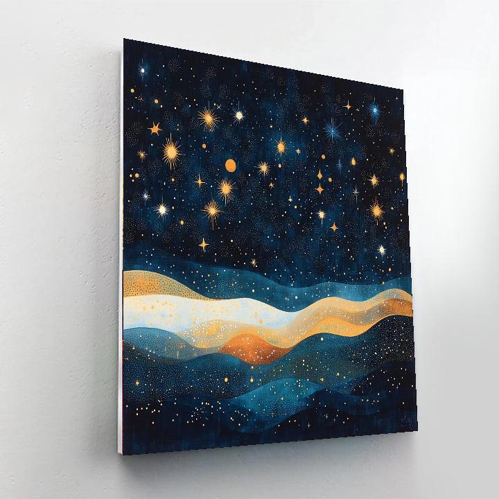 Georges Seurat Inspired Patterns Of The Night Sky  Numbered Painting Kits