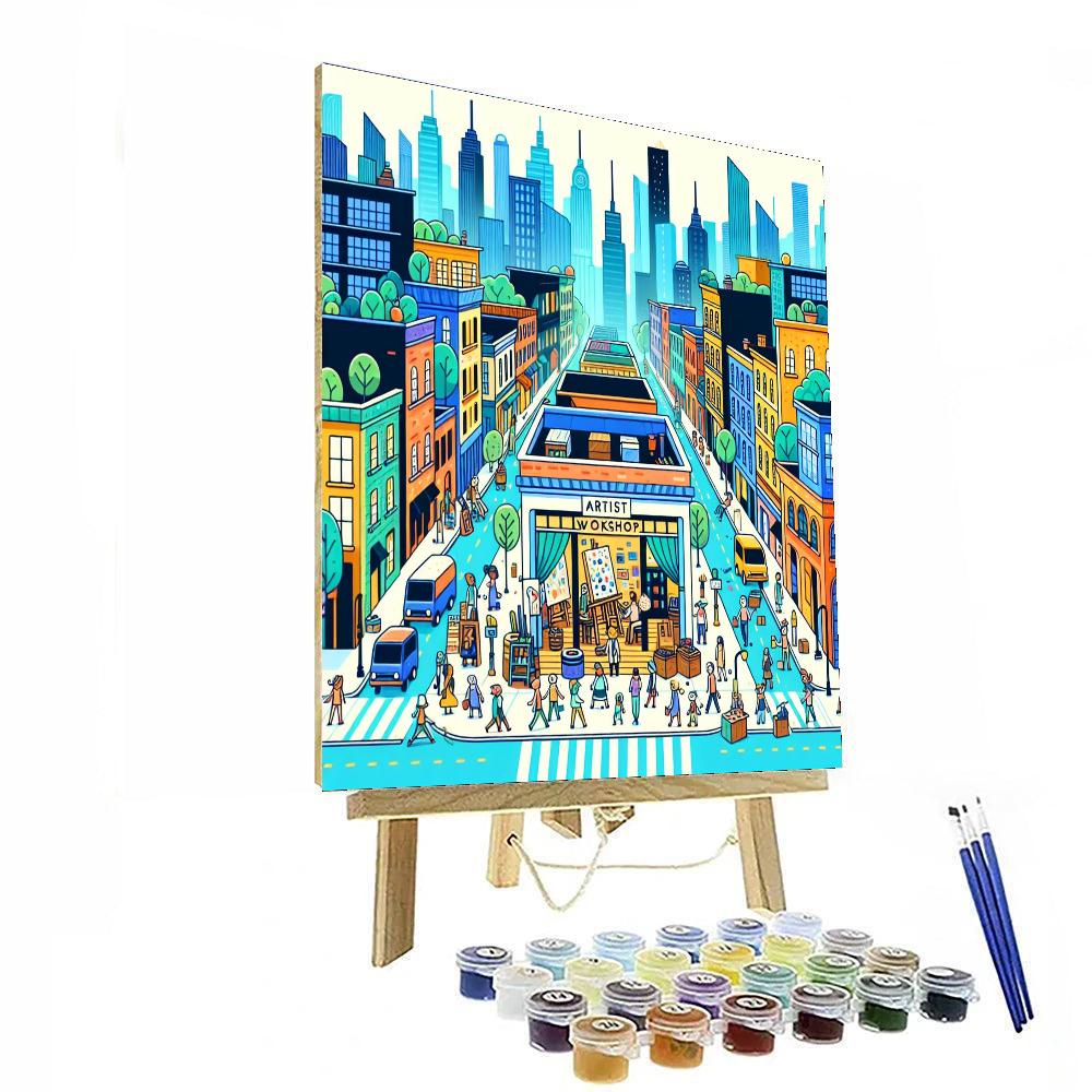 Cityscape Artist Workshop Paint By Number
