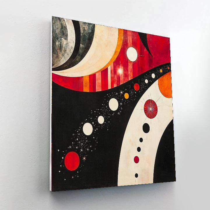 Kazimir Malevich Inspired Celestial Abstraction  Paint By Numbers