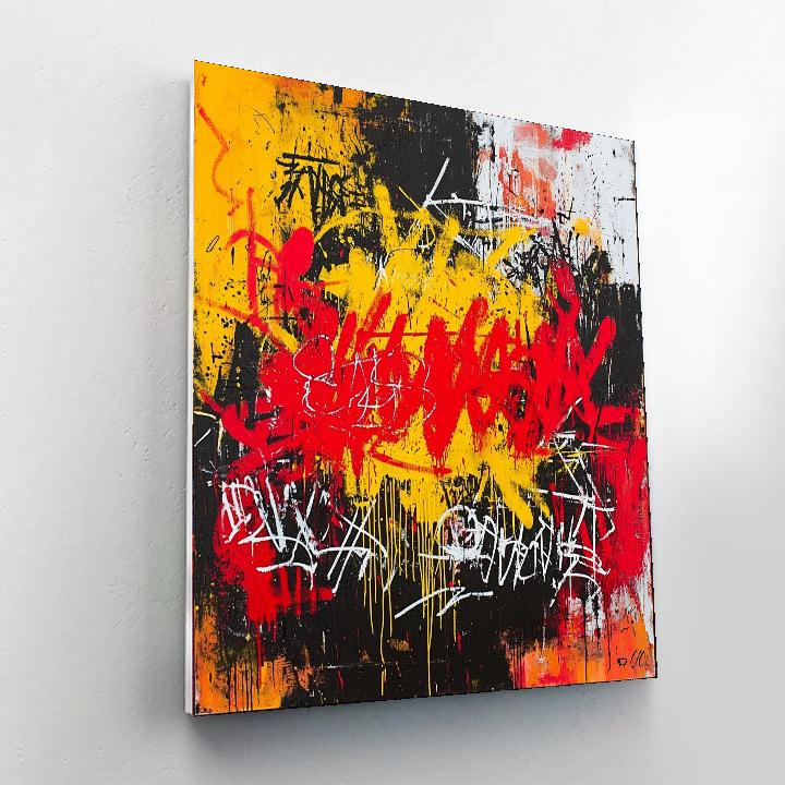 Jean-Michel Basquiat Inspired Exploration Of Energies  Paint By Numbers