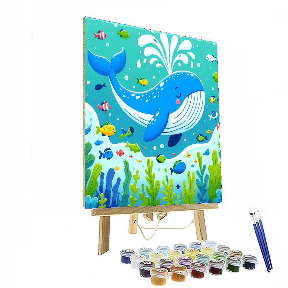 Witty Whale Paint By Numbers Art