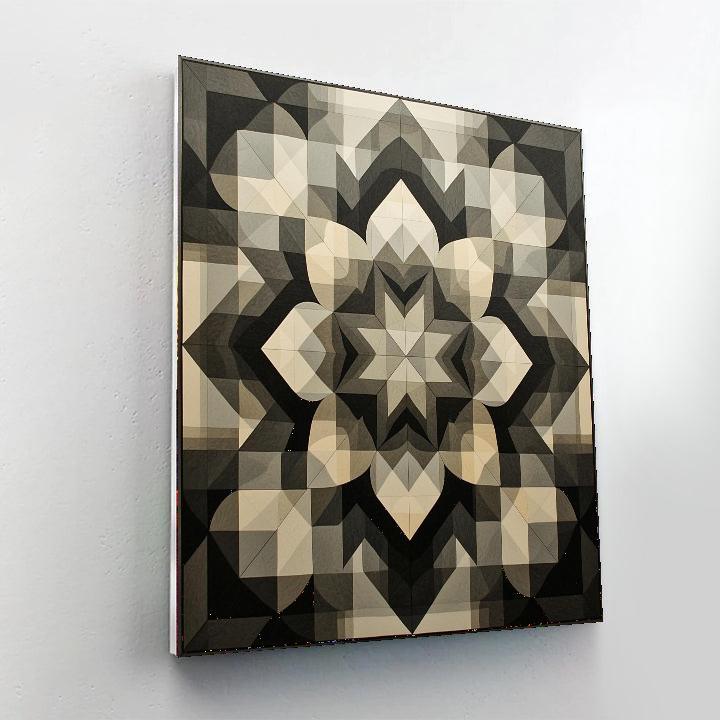 M.C. Escher Inspired Tessellation Odyssey  Painting Number Kit