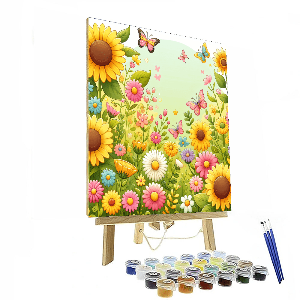 Nature's Whimsy Garden Escape Numbered Painting Kits