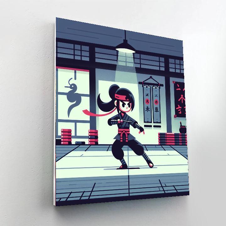 Ninja Warrior Training Painting By Numbers Kit