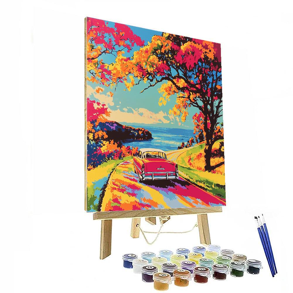 Andy Warhol Inspired Nostalgic Road Trip  Paint By Number