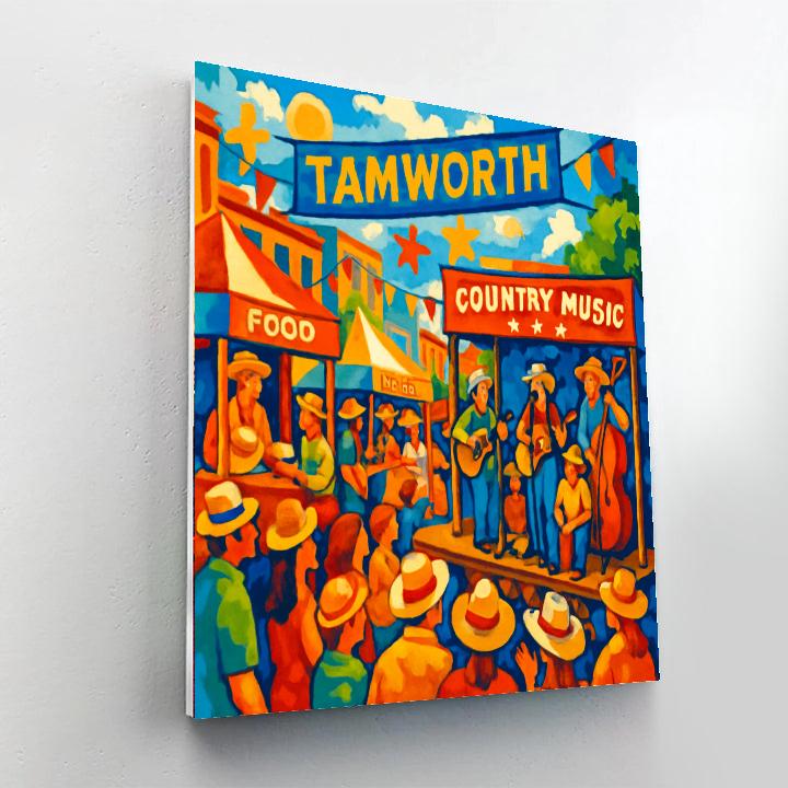 Tamworth Country Music Festival - Tamworth Painting By Numbers Kit