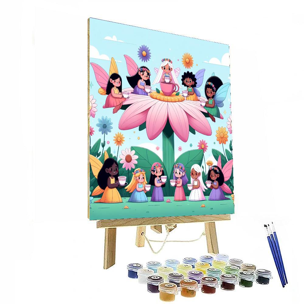 Garden Fairy Tea Party Paint By Numbers Kits
