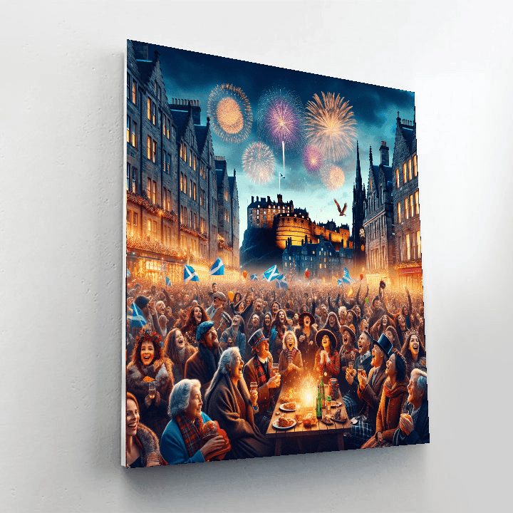 Edinburgh Hogmanay - Scotland DIY Paint By Numbers