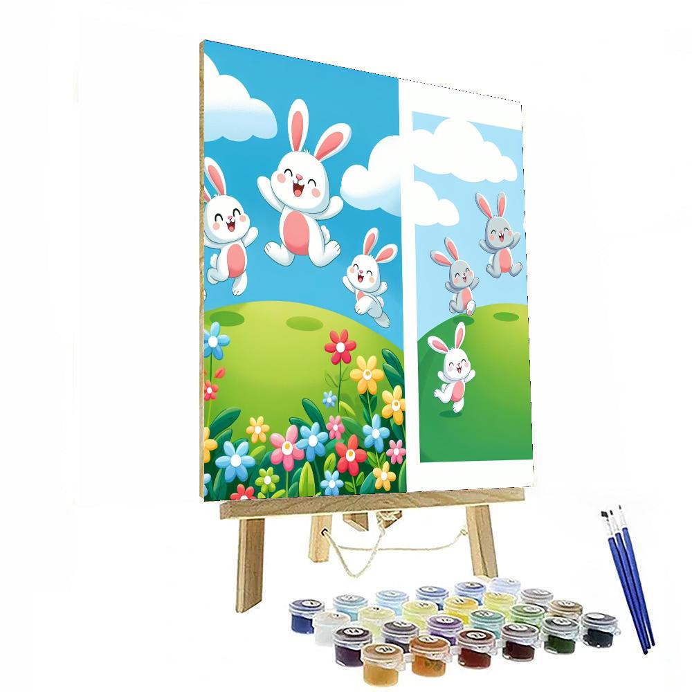Giggle Bunnies Painting Number Kit
