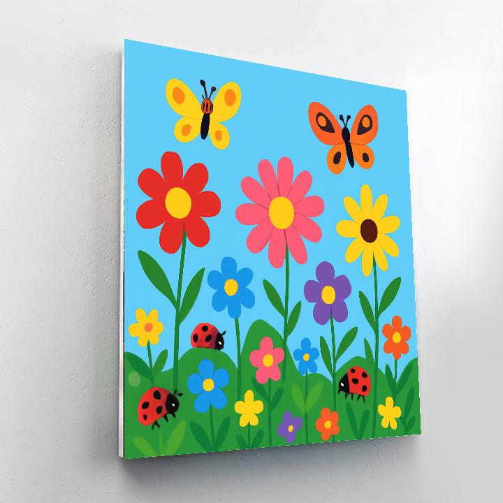 Charming Wildflower Garden DIY Paint By Numbers