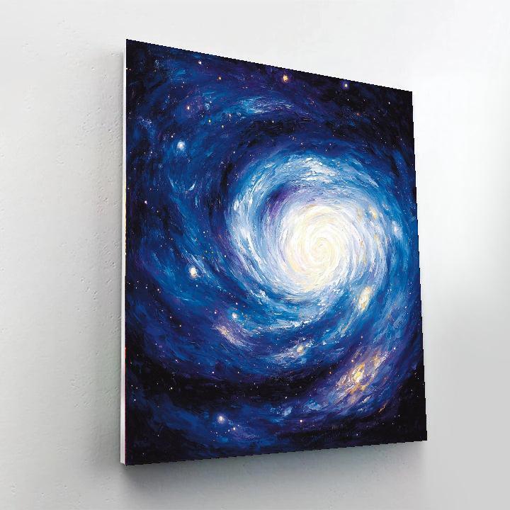 Caravaggio Inspired Celestial Shadow Dance  Paint By Numbers Art