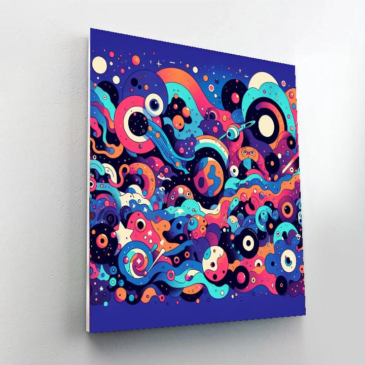 Galactic Animal Odyssey Painting Number Kit