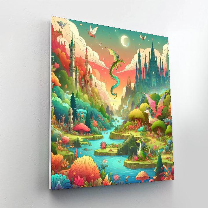 Fantasy World Of Magic And Wonder Paint By Numbers Art