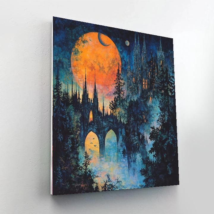 H.P. Lovecraft Inspired Lovecraftian Dreamscape  DIY Paint By Numbers