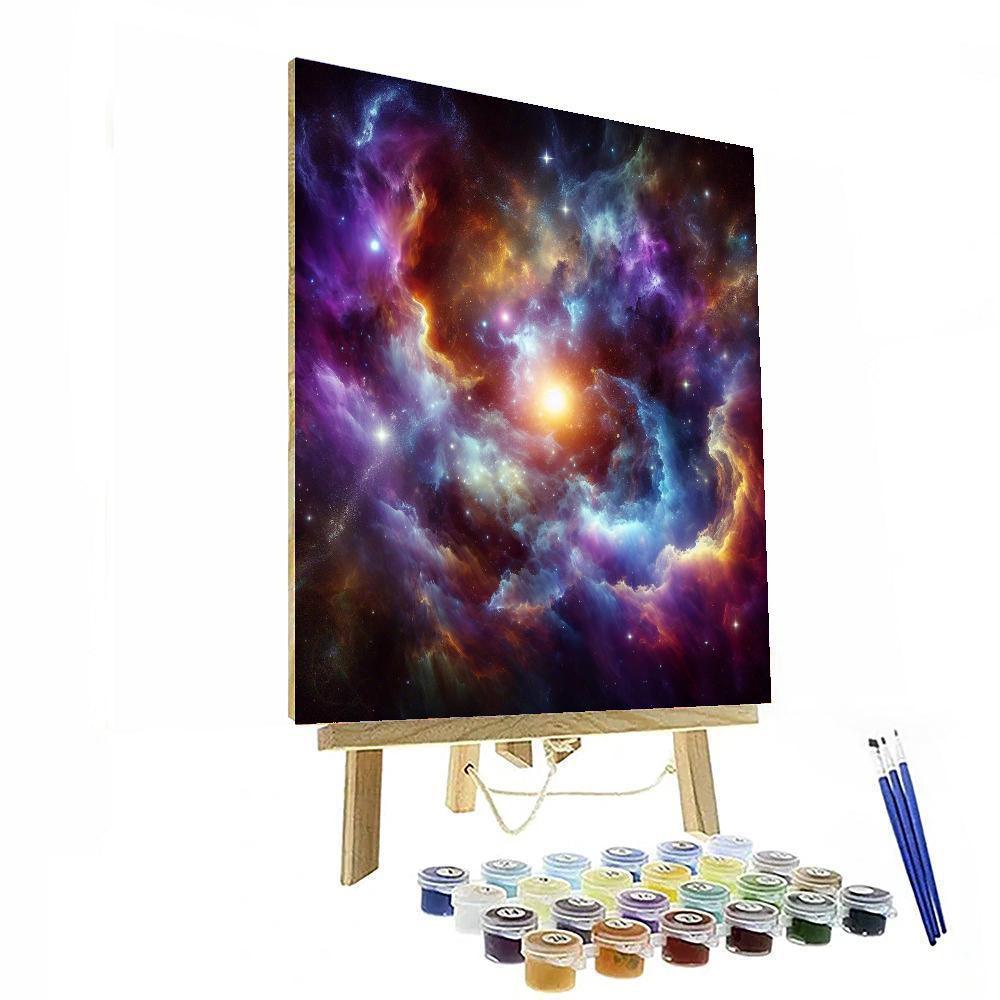 Galactic Nebula Adventure Painting By Numbers Kit