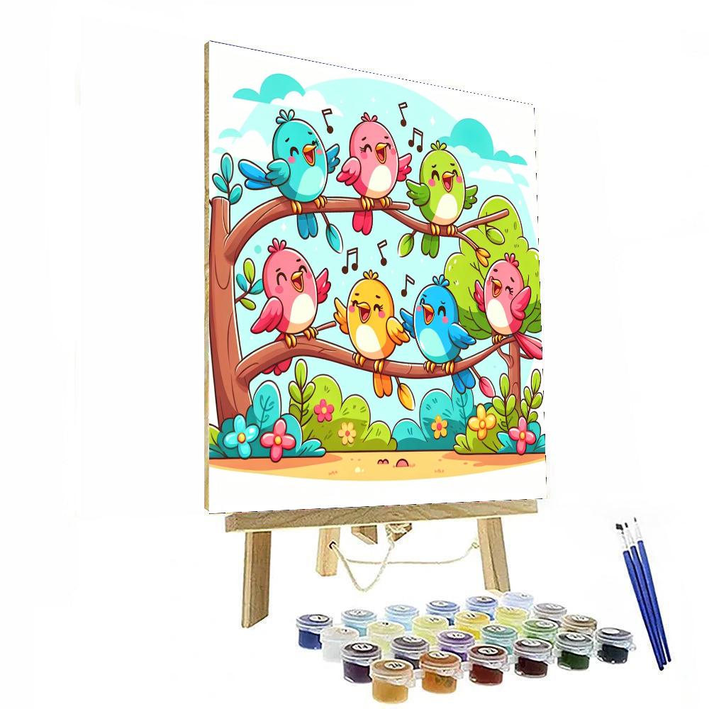 Singing Birds Number Painting