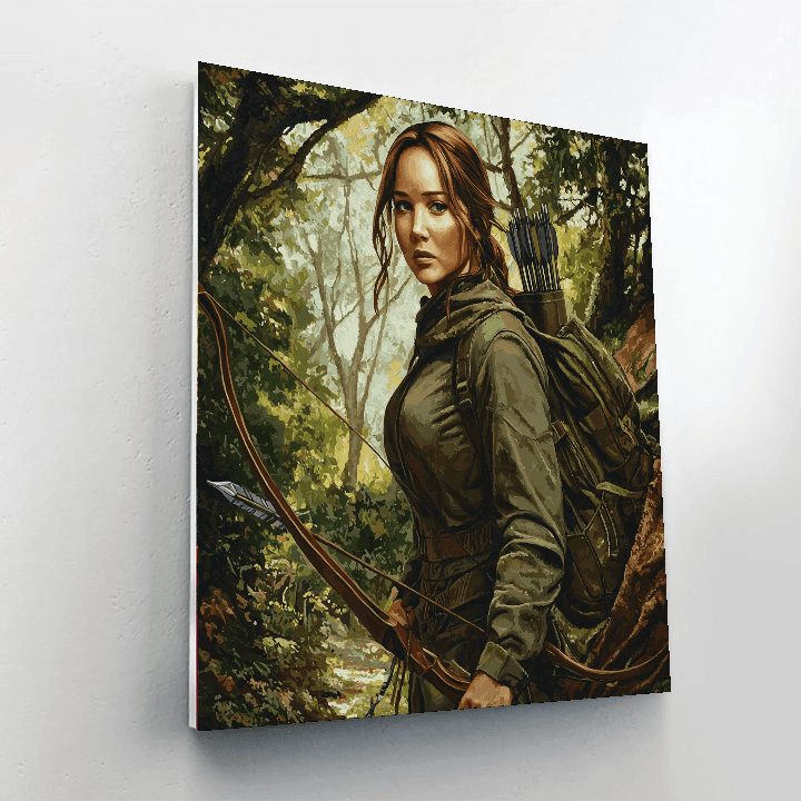 Jennifer Lawrence: The Fierce Spirit Of Katniss Everdeen Numbered Painting Kits