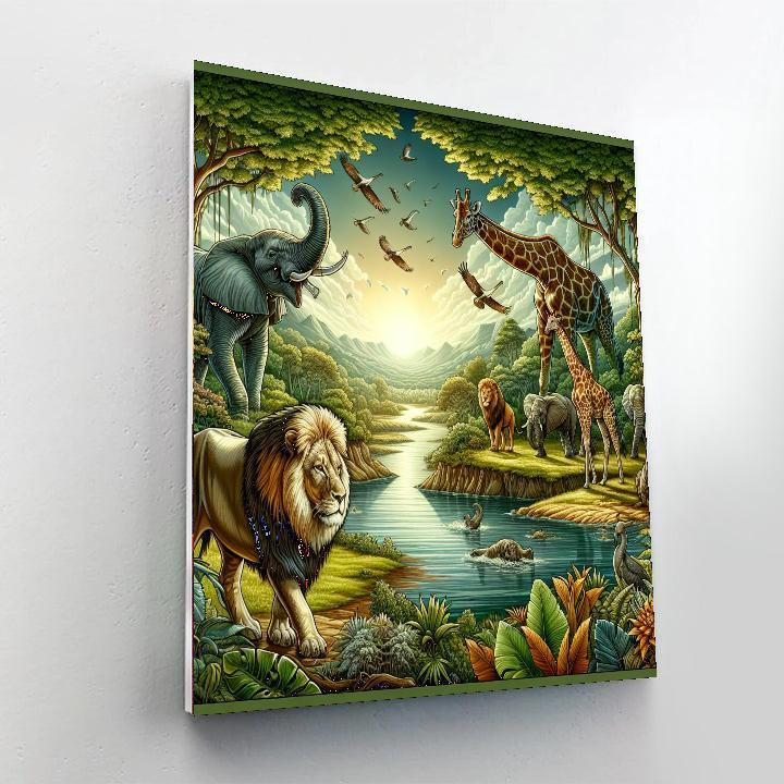 Wilderness Adventure Painting Number Kit