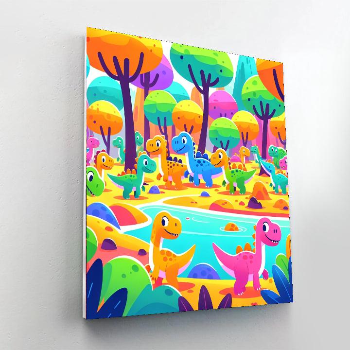 Dazzling Dinosaur Discovery Painting By Numbers Kit