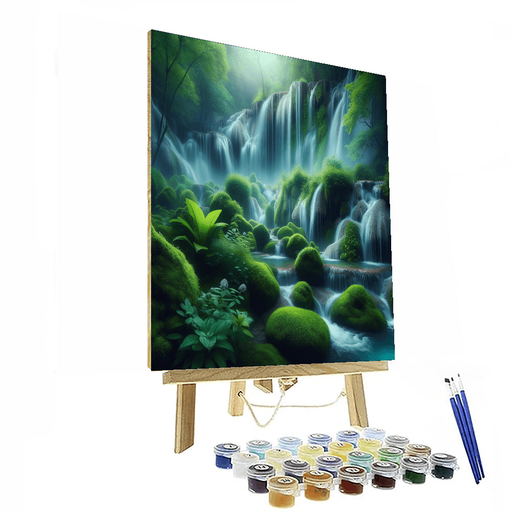 Tranquil Zen Waterfall Paint By Numbers Kits