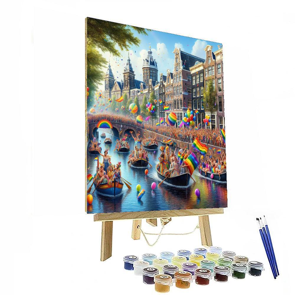 Gay Pride Parade - Amsterdam Paint By Color