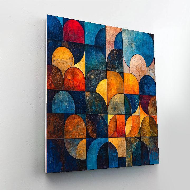 Paul Klee Inspired Echoing Colors  Paint By Numbers