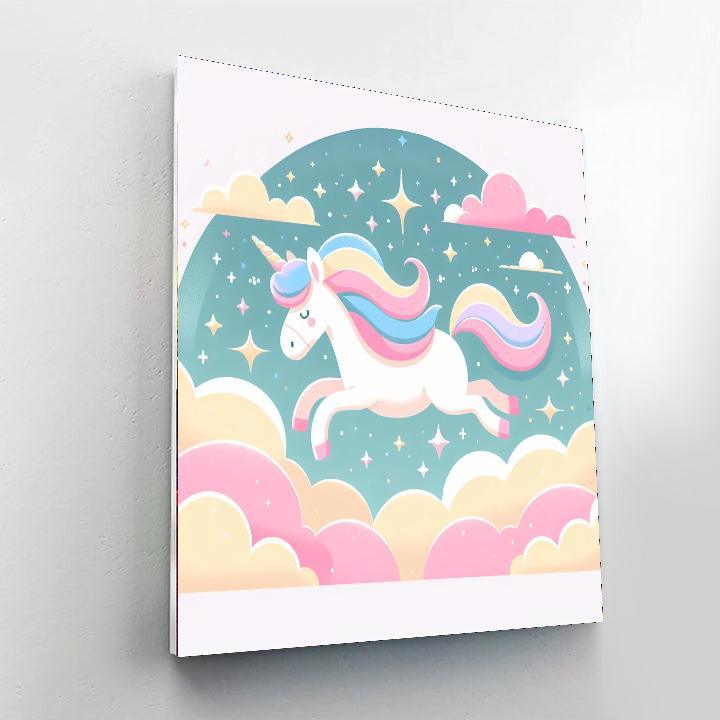 Cosmic Unicorn Adventures Painting Number Kit