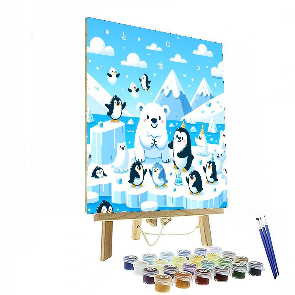 Arctic Friends Ice Party Numbered Painting Kits
