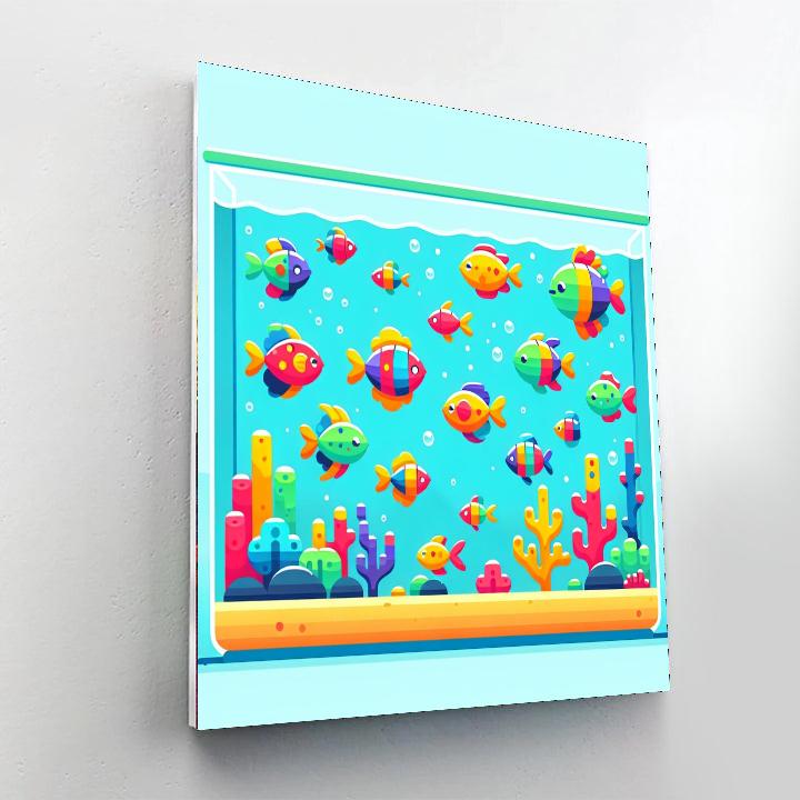 Fantastic Fish Aquarium Numbered Painting Kits