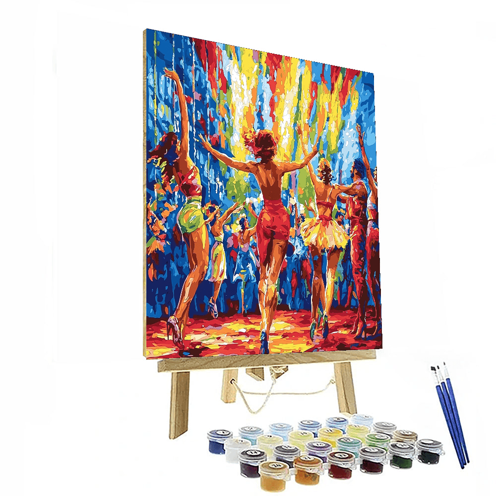 Henri De Toulouse-Lautrec Inspired Joyful Circus Performers  Paint By Color