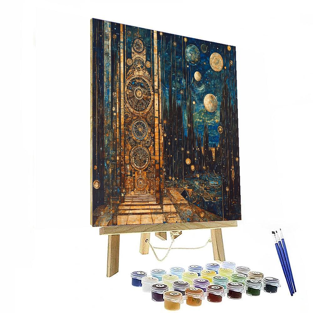 Gustave Moreau Inspired Timeless Clockwork  Paint By Numbers Kits