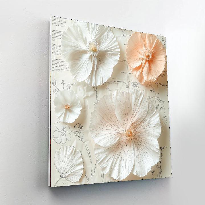 Leonardo Da Vinci Inspired The Petal Diagram  Numbered Painting Kits