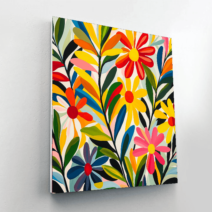 Matisse Inspired Playful Petals  Paint By Number