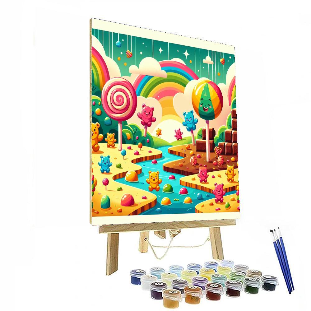 Sweet Candyland Escape Numbered Painting Kits