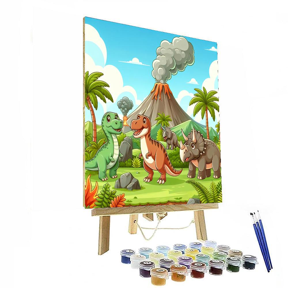 Jurassic Adventure Land Paint By Number