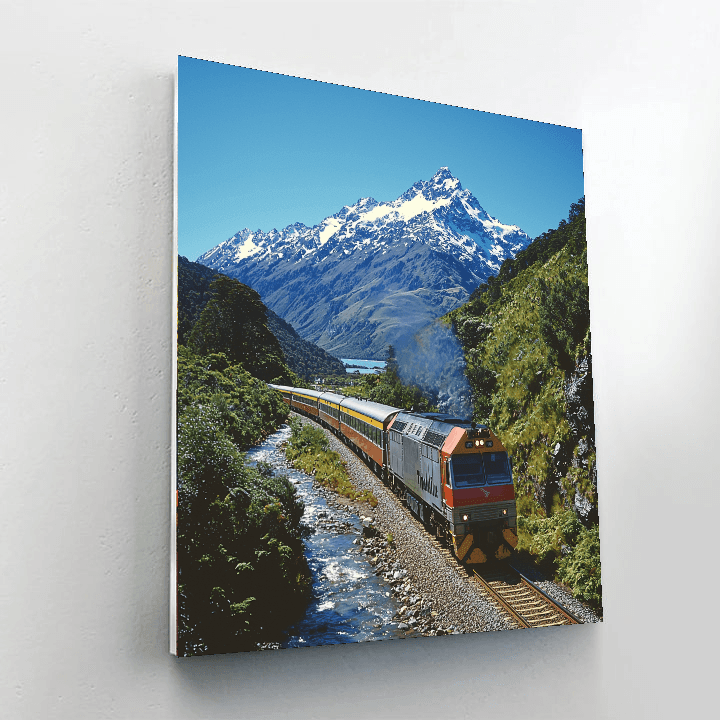 Tranzalpine Railway - Christchurch To Greymouth Paint By Numbers Kits