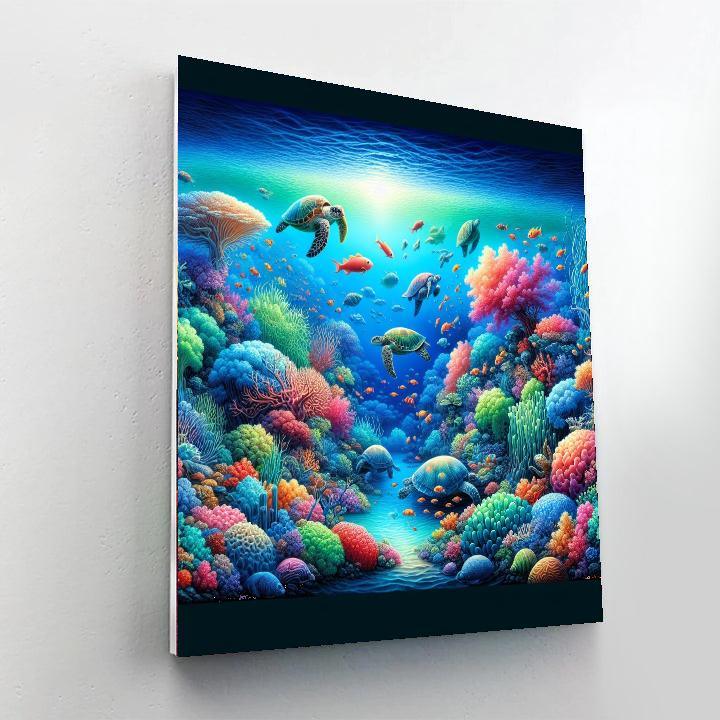 Underwater Paradise Voyage Painting Number Kit