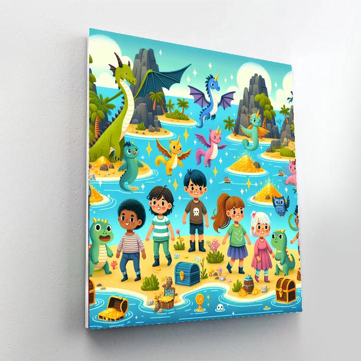 Adventure In The Enchanted Isles DIY Paint By Numbers