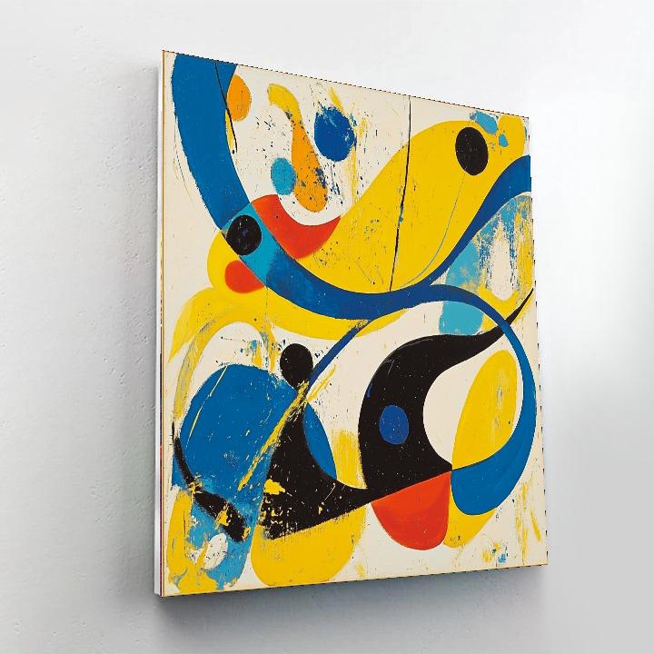 Joan Miró Inspired Abstract Realms  Painting By Numbers Kit