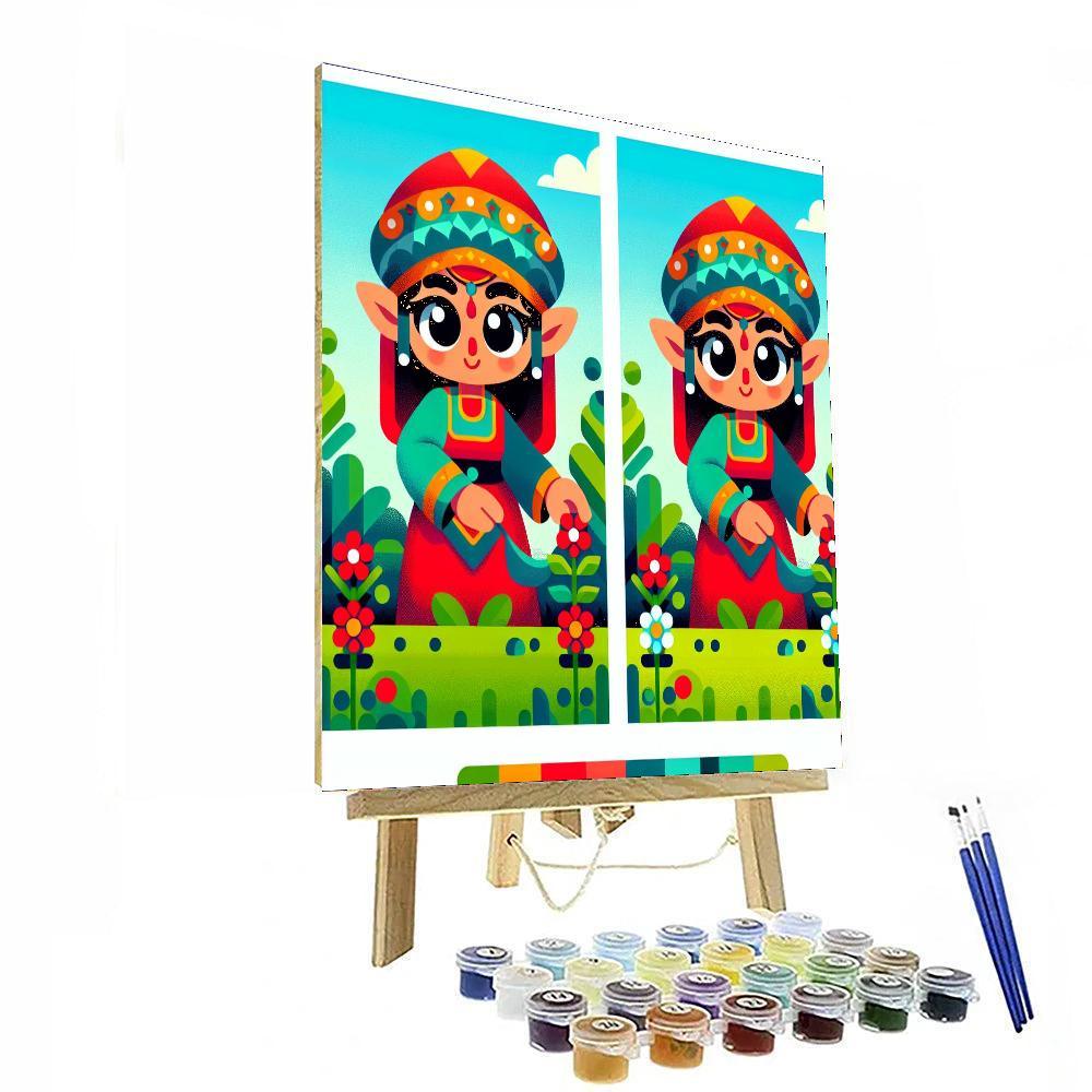 Enchanting Garden Elf Paint By Color