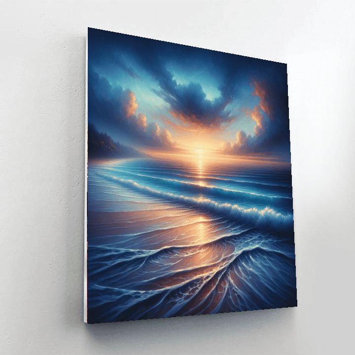 Whispering Waves At Dusk Paint By Numbers Kits