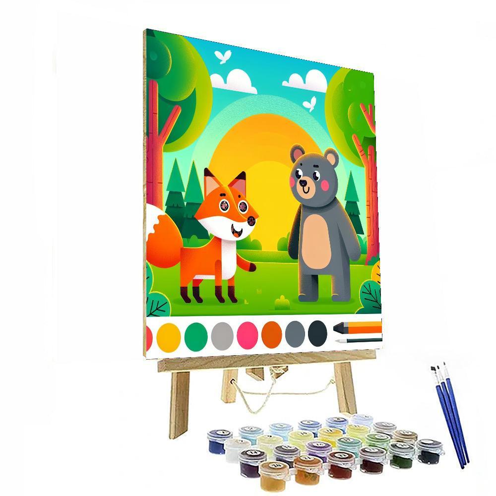 Forest Animal Adventure Paint By Color