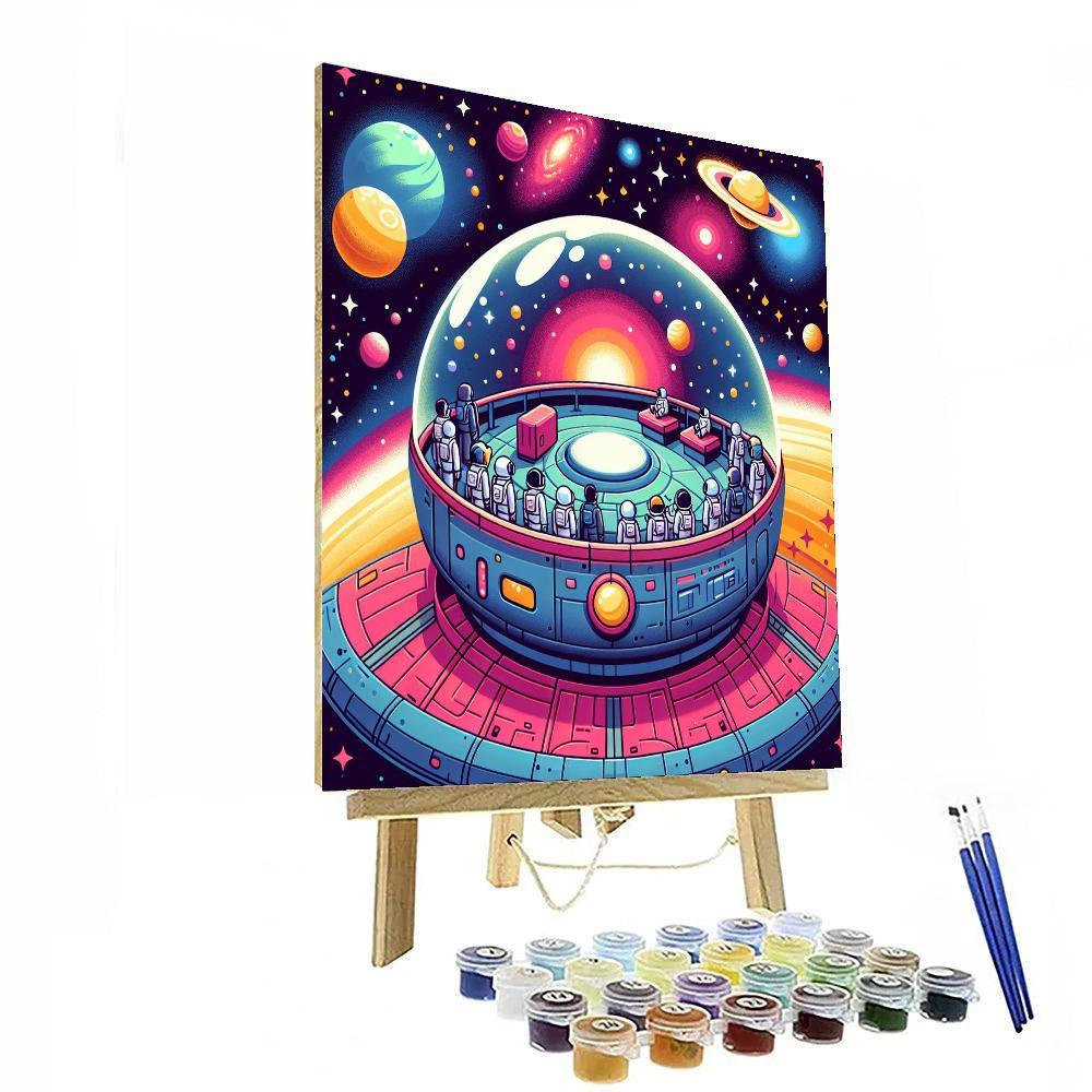 Space Voyage DIY Paint By Numbers