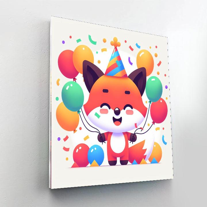 Festive Fox Paint By Numbers Kits