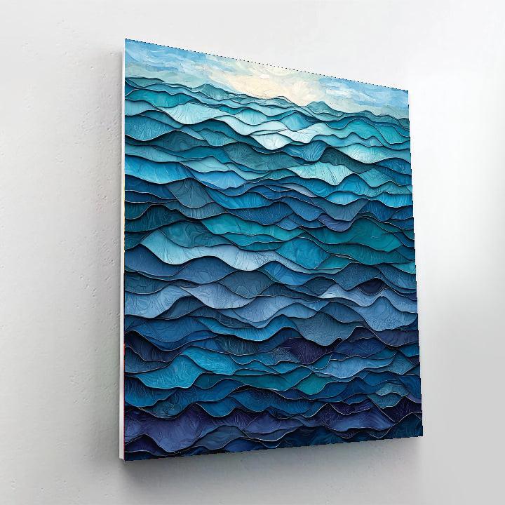 Michelangelo Inspired Mystic Waves  Paint By Numbers