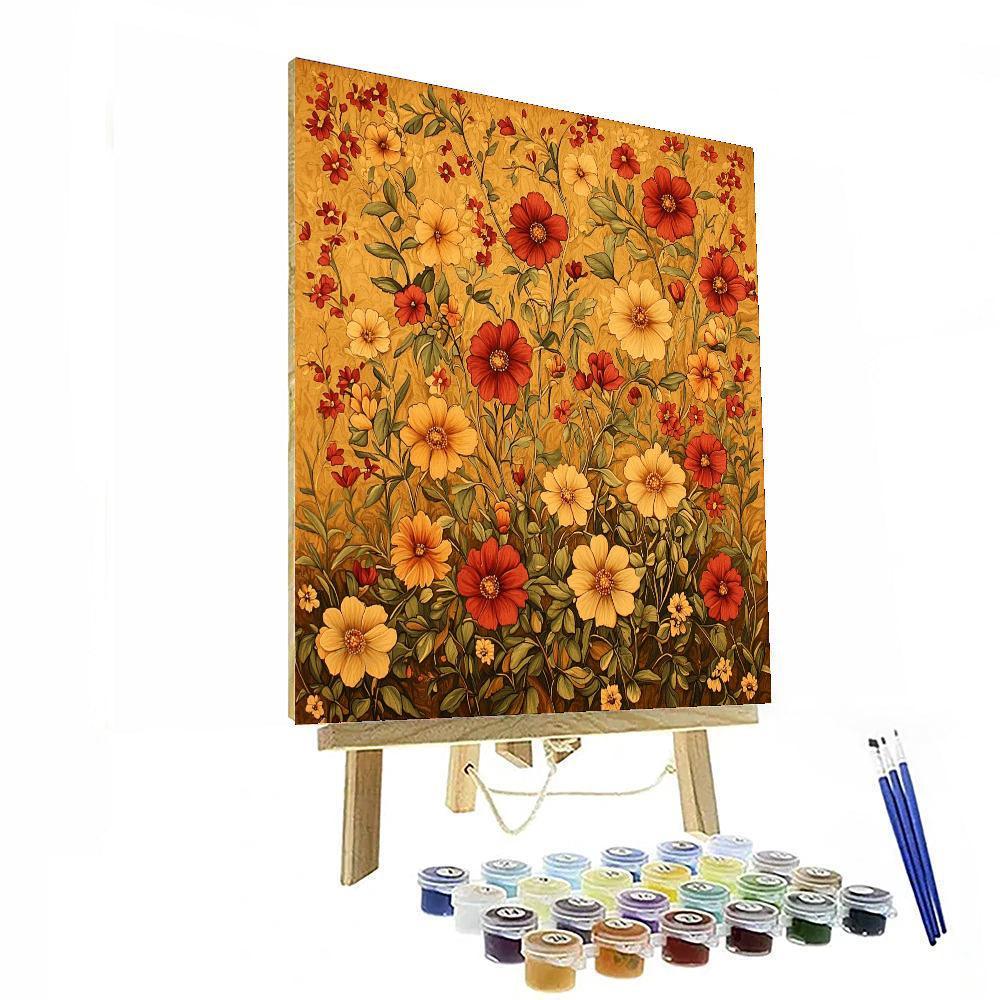 Nandalal Bose Inspired Eternal Blossom Symphony  Painting Number Kit